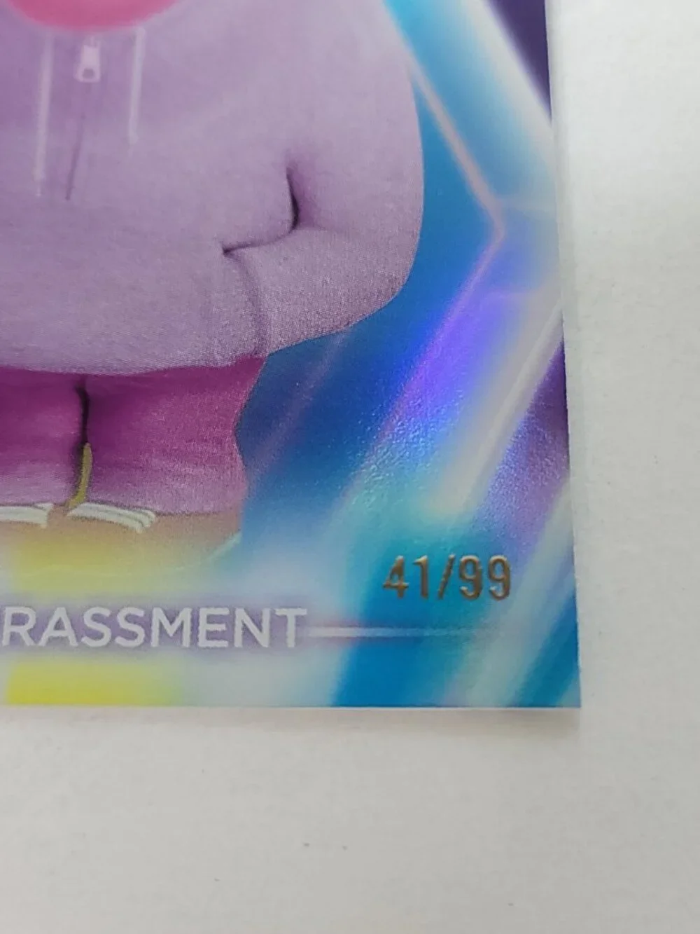 Embarrassment Topps 2026 Disney Neon Holo Parallel Refractor Limited 41/99 - Picture 3 of 4